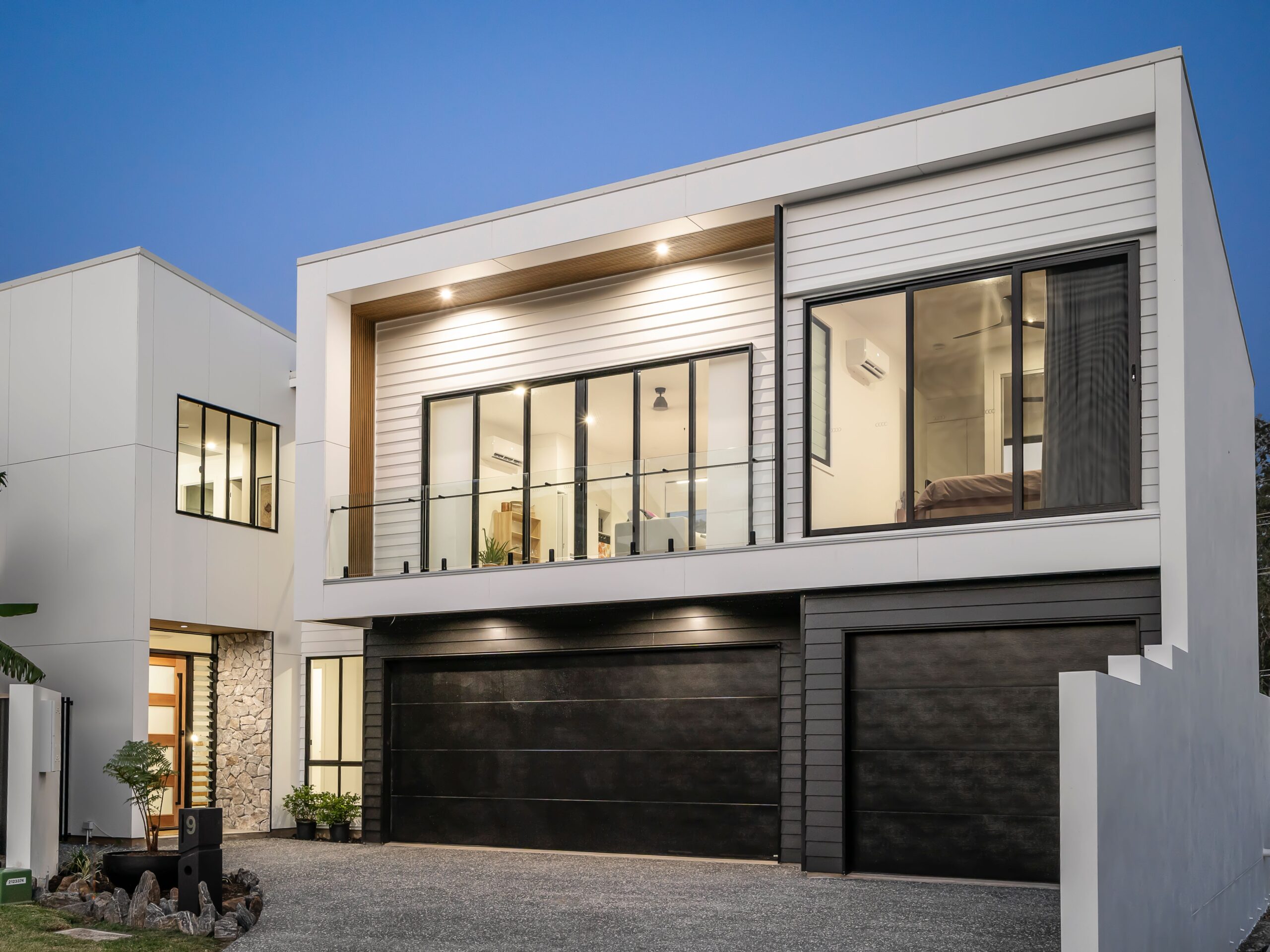night view outside front
